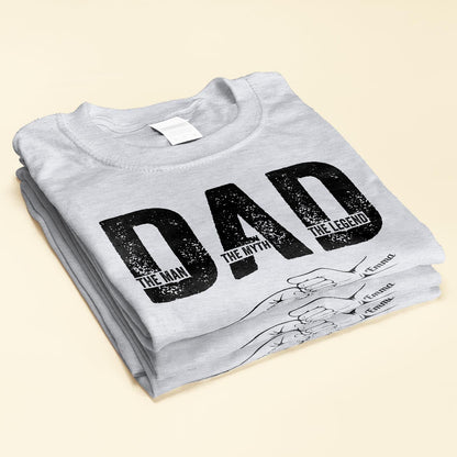 Dad The Man The Myth The Legend - Personalized Shirt With Kids' Names - Gift For Dad On Father's Day