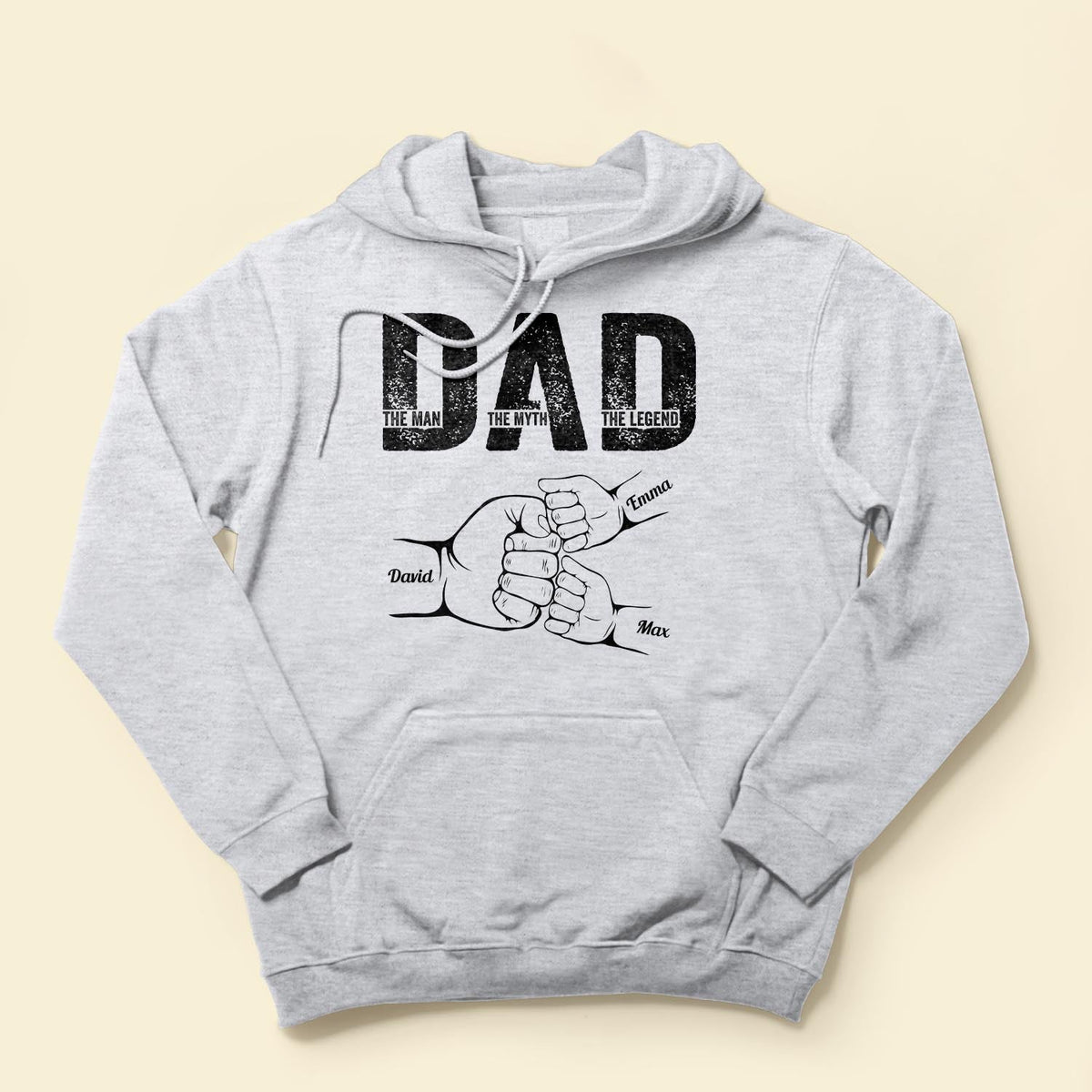 Dad The Man The Myth The Legend - Personalized Shirt With Kids' Names - Gift For Dad On Father's Day