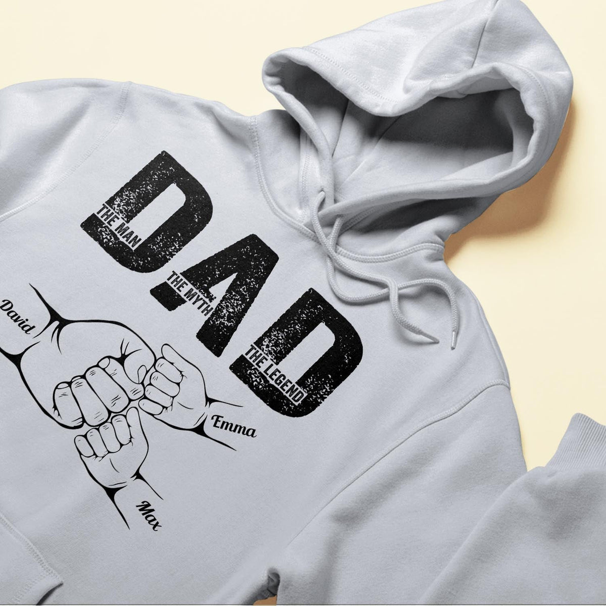 Dad The Man The Myth The Legend - Personalized Shirt With Kids' Names - Gift For Dad On Father's Day