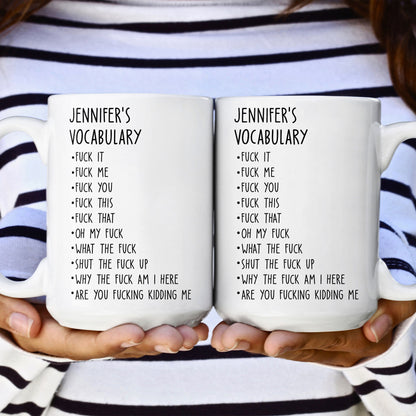 Funny Custom Job Title Mug - Personalized Coffee Mug - Fun Gift For Coworker, Friends, Boss, Nurse