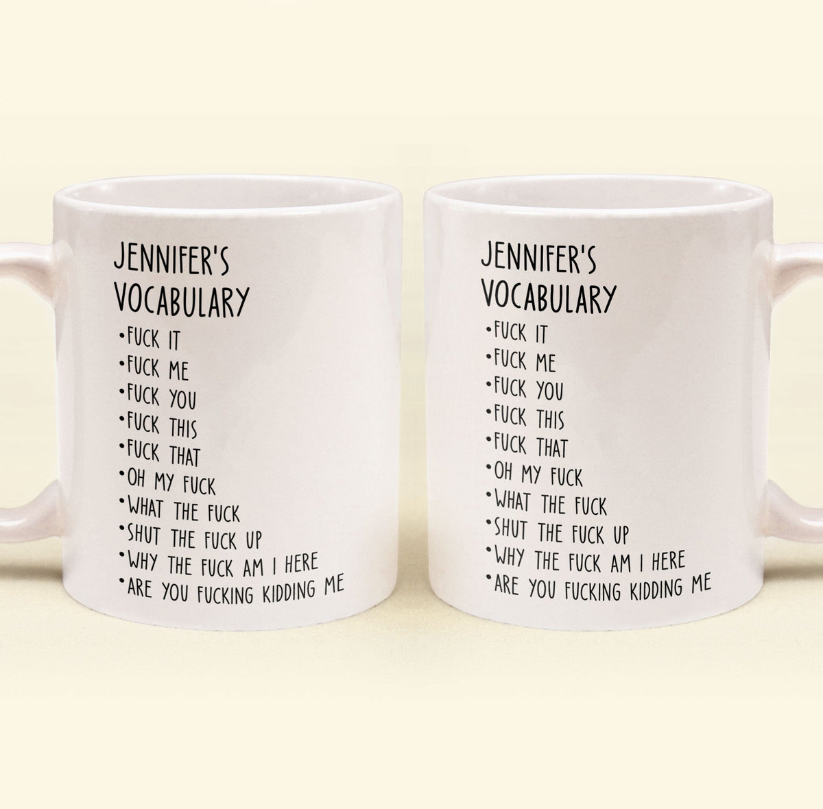 Funny Custom Job Title Mug - Personalized Coffee Mug - Fun Gift For Coworker, Friends, Boss, Nurse
