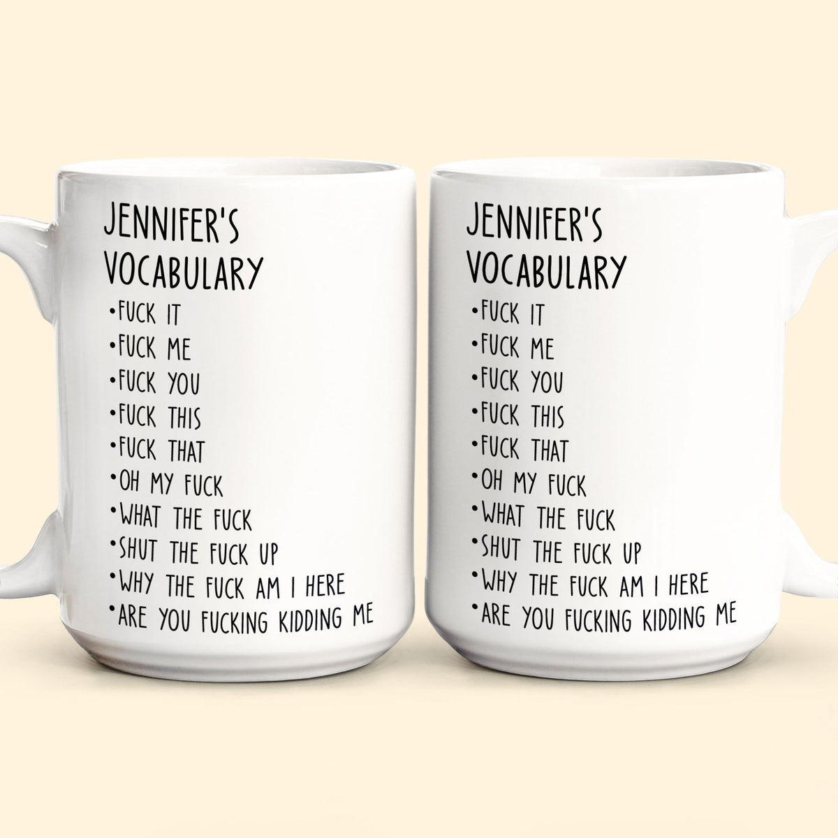 Funny Custom Job Title Mug - Personalized Coffee Mug - Fun Gift For Coworker, Friends, Boss, Nurse