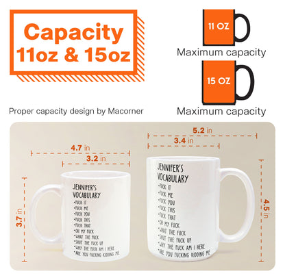Funny Custom Job Title Mug - Personalized Coffee Mug - Fun Gift For Coworker, Friends, Boss, Nurse