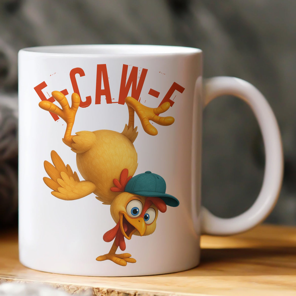Humorous Crow F-Caw-F - Funny Personalized Mug - Gift For Coworkers, Friends, Coffee Lovers