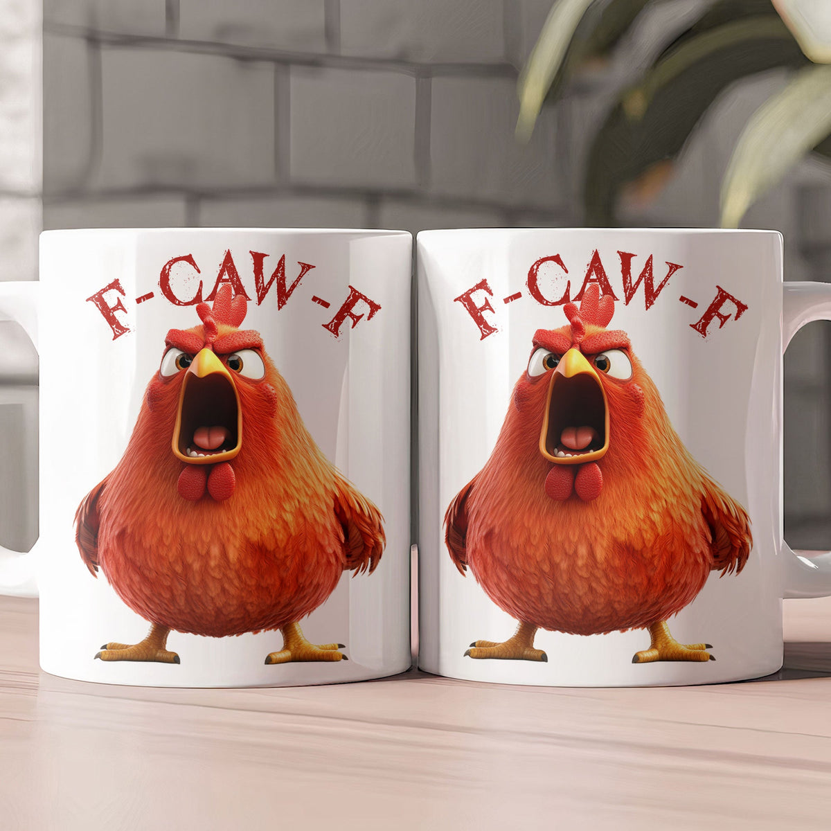 Humorous Crow F-Caw-F - Funny Personalized Mug - Gift For Coworkers, Friends, Coffee Lovers