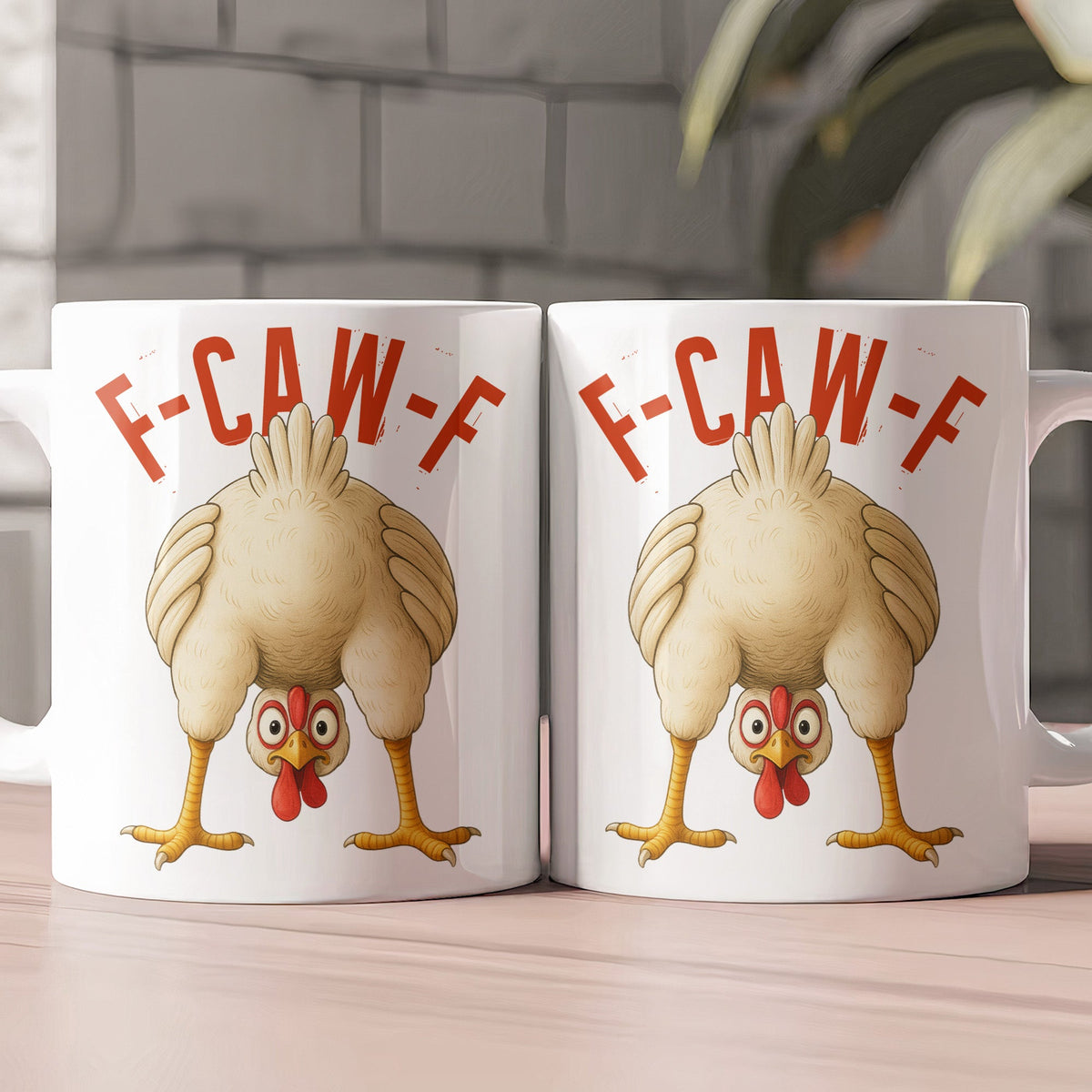 Humorous Crow F-Caw-F - Funny Personalized Mug - Gift For Coworkers, Friends, Coffee Lovers