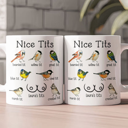 Funny Cheeky Name - Personalized Coffee Mug - Silly Gift For Wife, Girlfriend, Friends, Coworkers