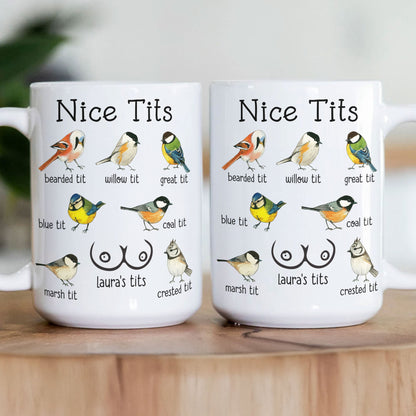 Funny Cheeky Name - Personalized Coffee Mug - Silly Gift For Wife, Girlfriend, Friends, Coworkers