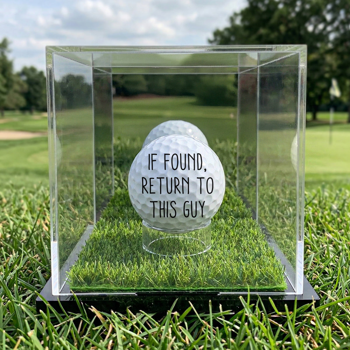If Found, Return To This Guy - Personalized Photo Golf Ball - Funny Gift For Golfers, Dad, Grandpa