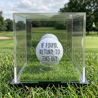 If Found, Return To This Guy - Personalized Photo Golf Ball - Funny Gift For Golfers, Dad, Grandpa