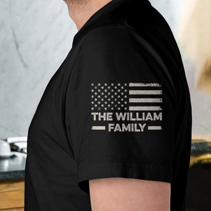 Legend, Husband, Dad And Grandpa Custom Family Name - Personalized Shirt