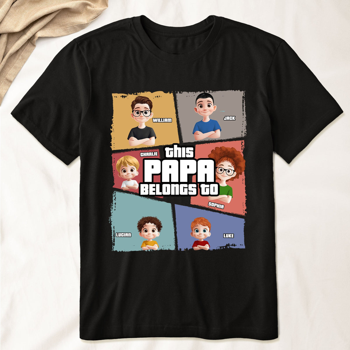 This Grandpa Belongs To - Personalized Shirt - Gift For Grandpa, Papa From Grandkids