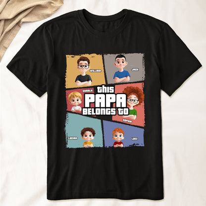 This Grandpa Belongs To - Personalized Shirt - Gift For Grandpa, Papa From Grandkids