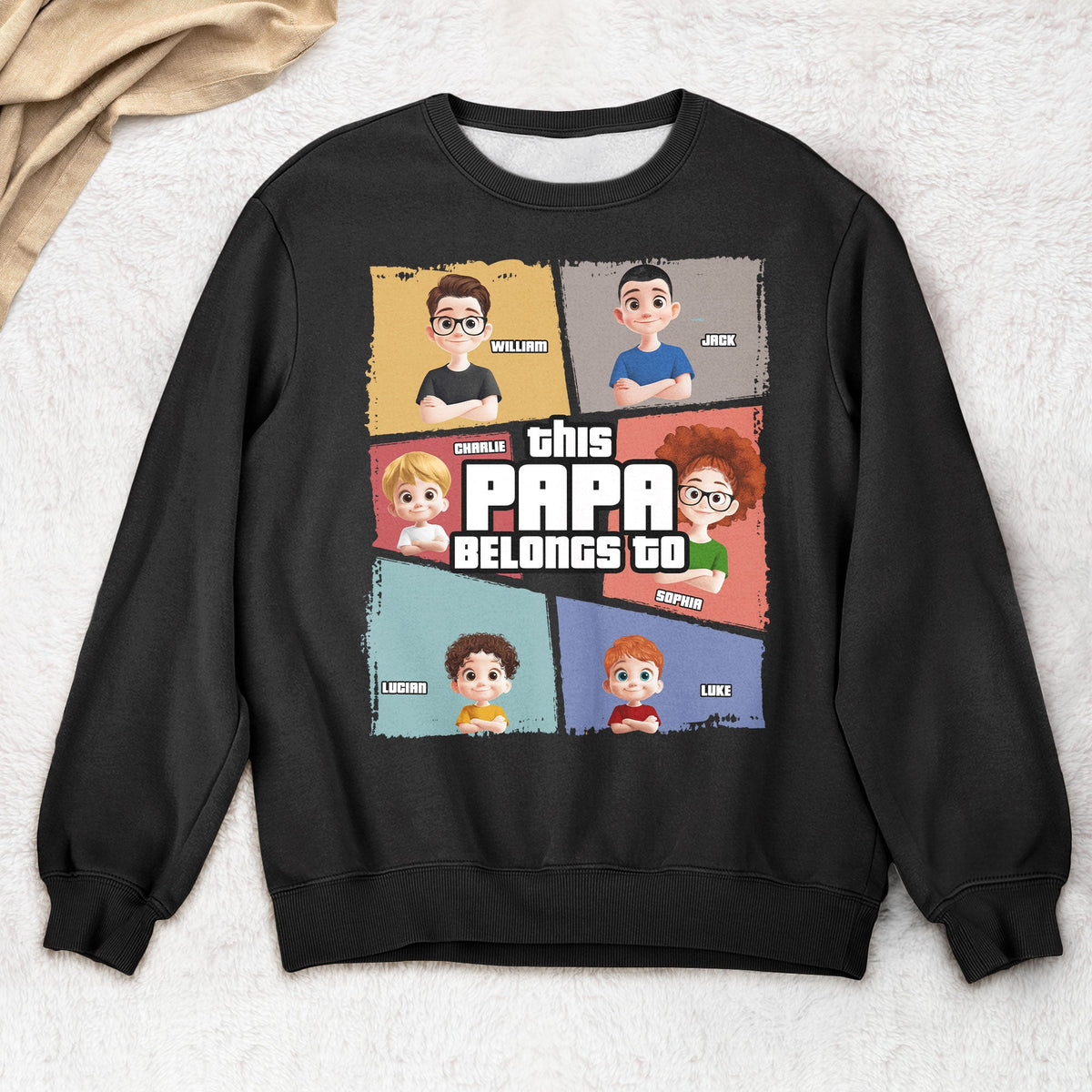 This Grandpa Belongs To - Personalized Shirt - Gift For Grandpa, Papa From Grandkids