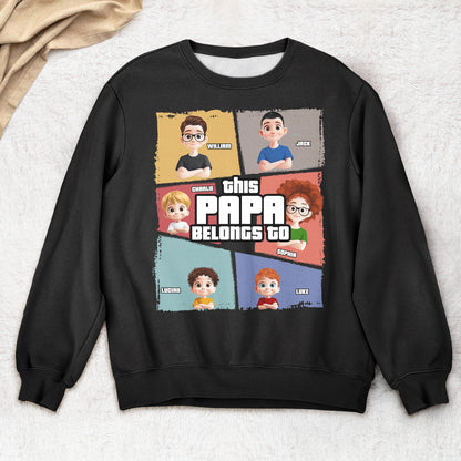 This Grandpa Belongs To - Personalized Shirt - Gift For Grandpa, Papa From Grandkids