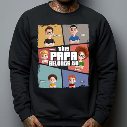 This Grandpa Belongs To - Personalized Shirt - Gift For Grandpa, Papa From Grandkids