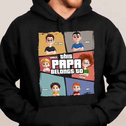 This Grandpa Belongs To - Personalized Shirt - Gift For Grandpa, Papa From Grandkids