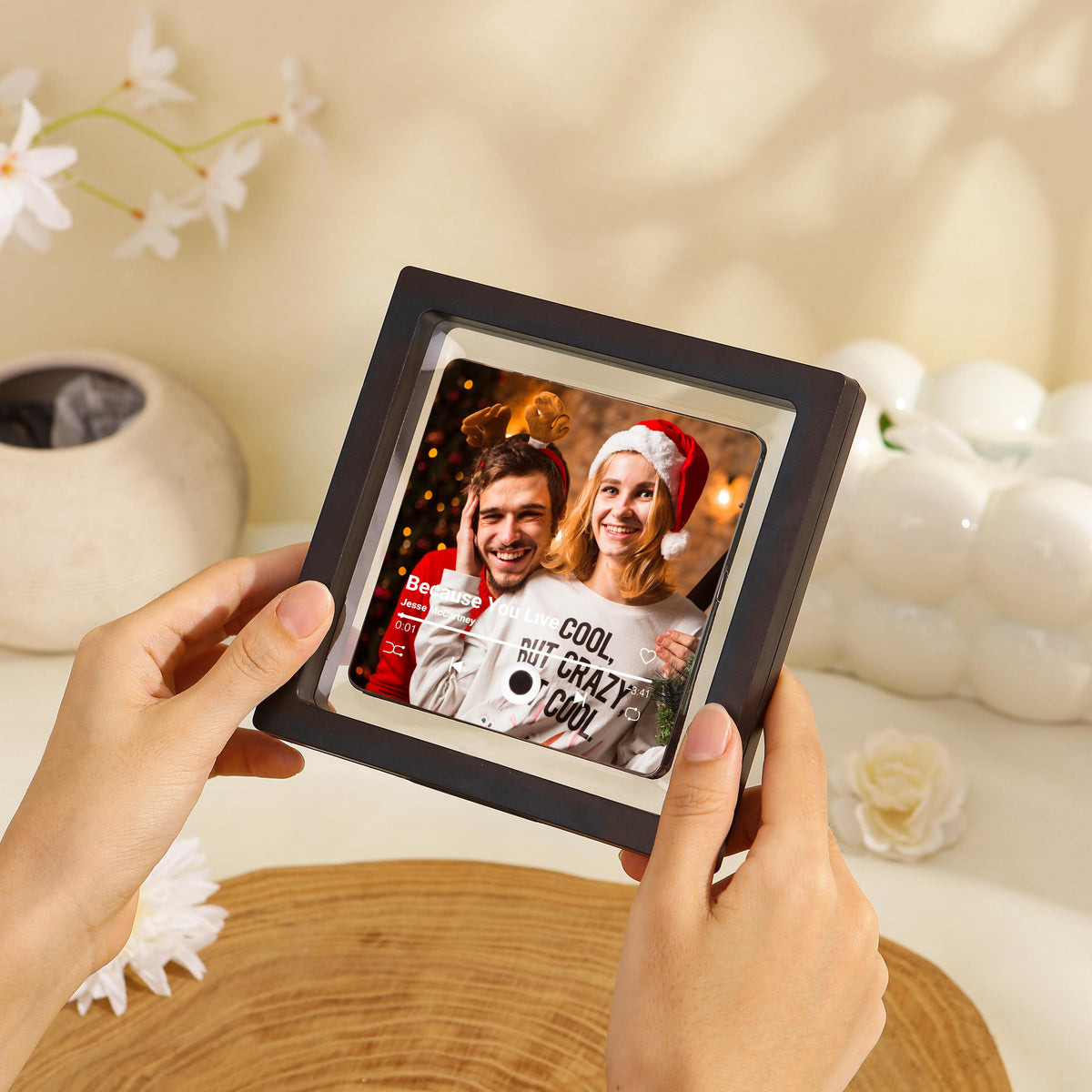 Photo & Song Music Fridge Magnet - Personalized Playable Song Magnet - Anniversary Gift For Him