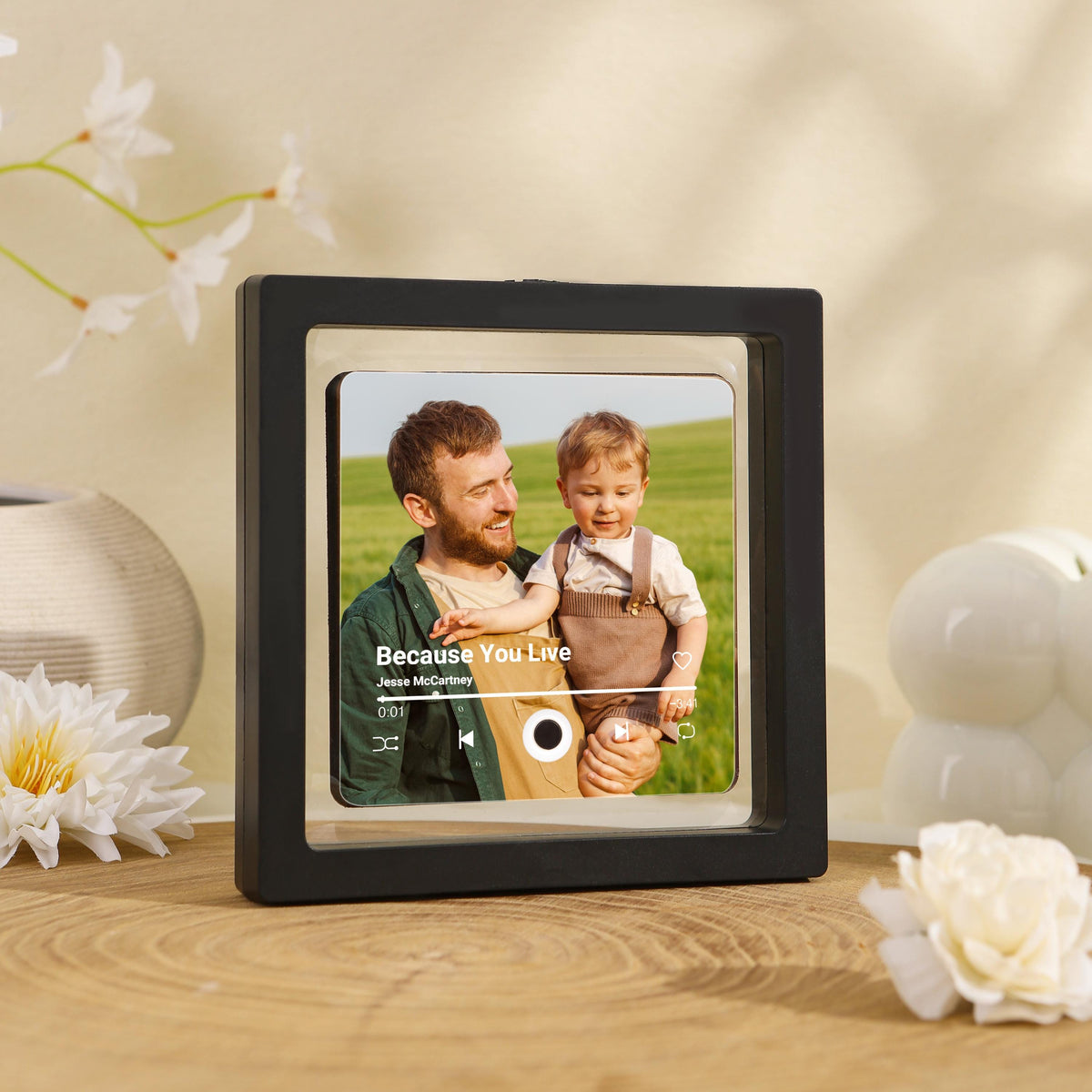 Photo & Song Music Fridge Magnet - Personalized Playable Song Magnet - Anniversary Gift For Him