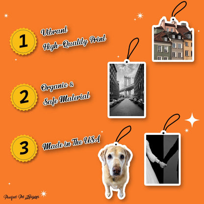 Custom air freshener
photo air freshener
dog air freshener
cat air freshener
personalize air freshener
personalized air freshener
arch shaped gift
arch gift
custom gift
gag gift