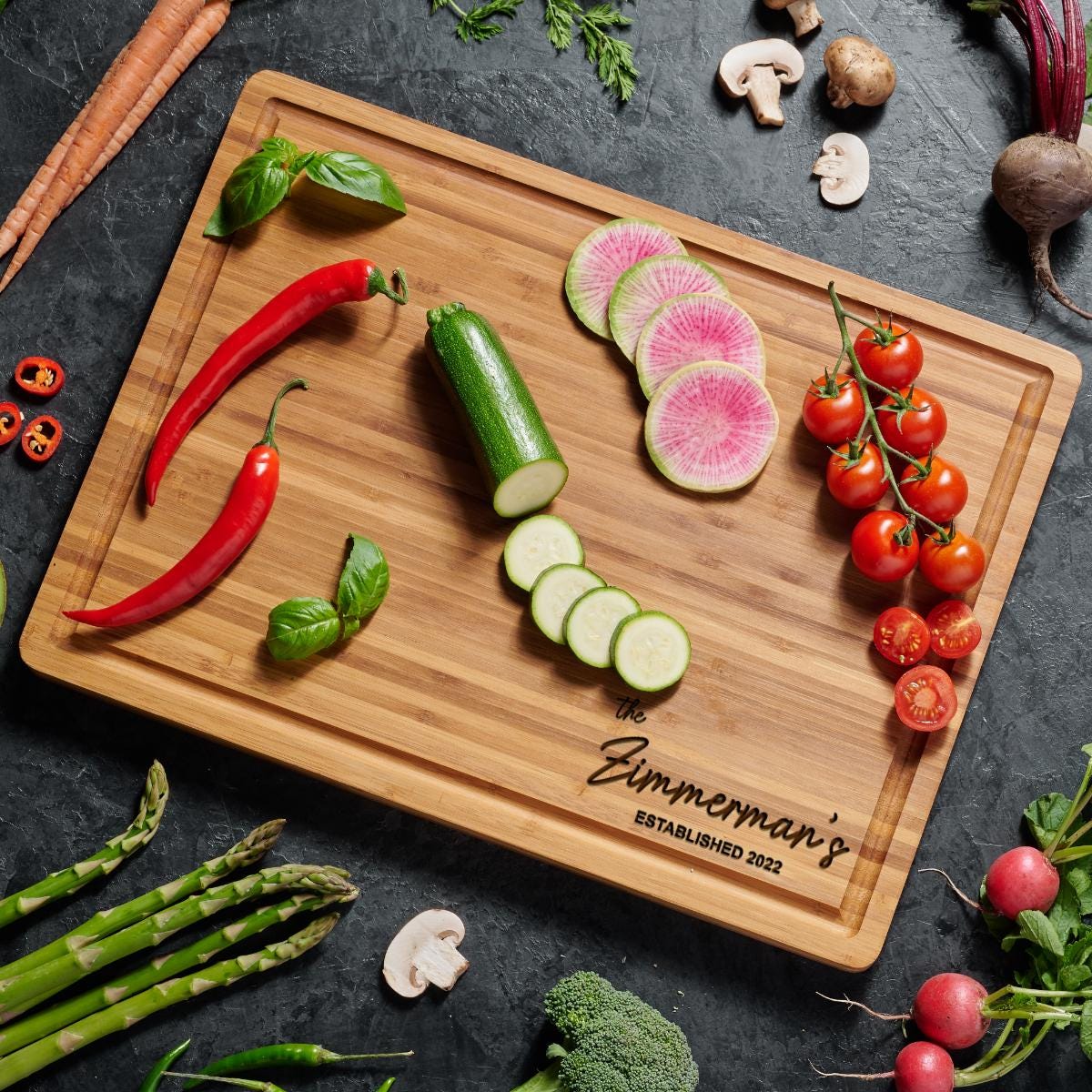 Personalized cutting board, bridal shower gift