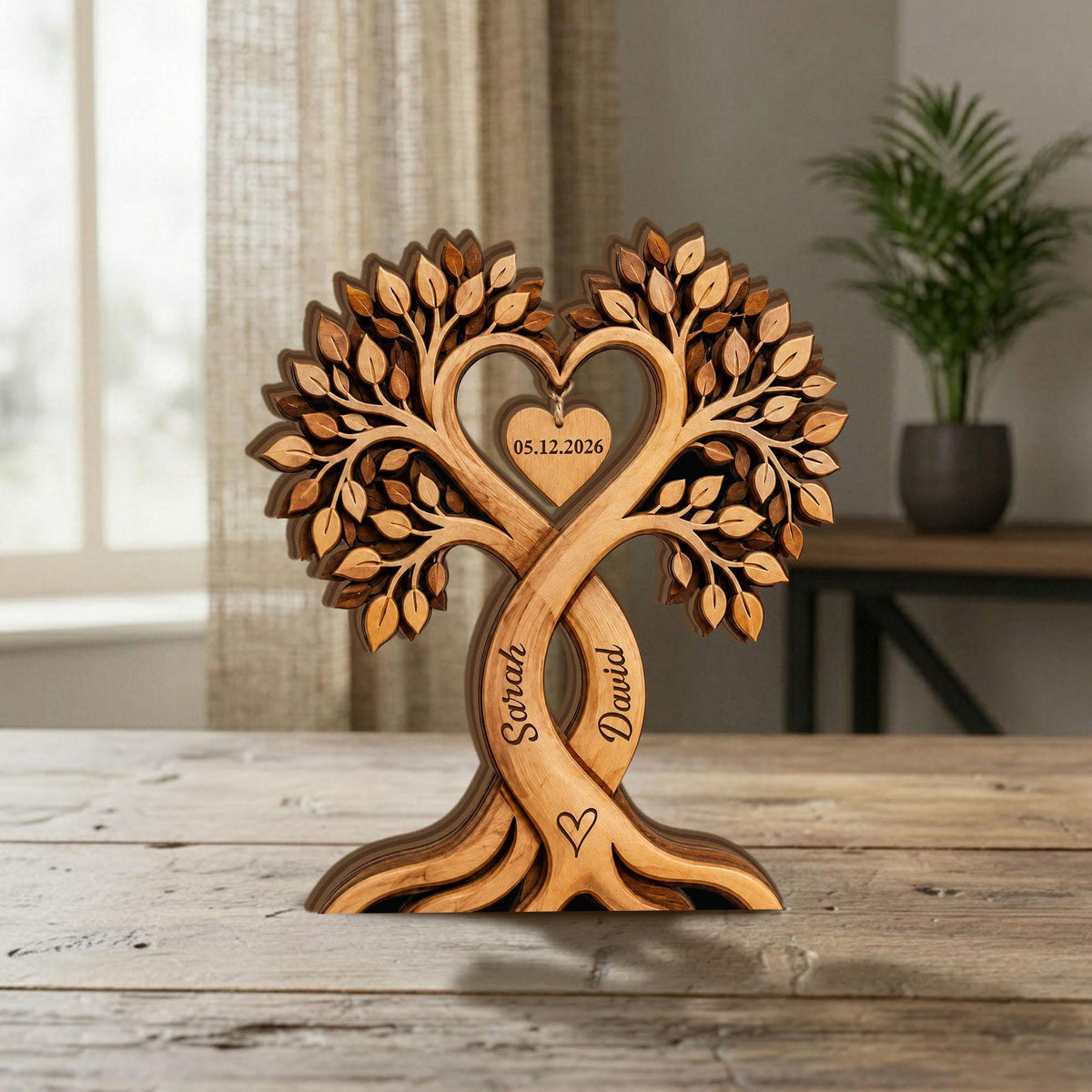personalized couple sign
anniversary wood gift
wedding anniversary gift
engraved wooden plaque
heart tree décor
rustic wedding gift
couple keepsake
personalized wood block
custom couple décor
farmhouse anniversary gift