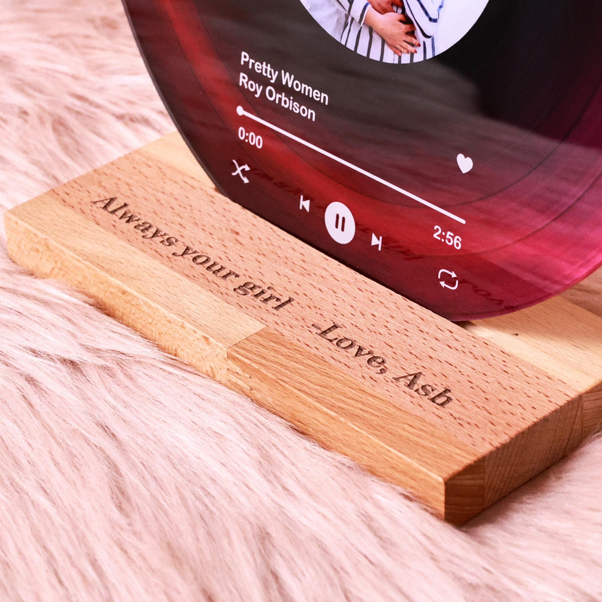 Personalized Vinyl Record with Photo - Acrylic Song Plaque - Anniversary Gift for Friends - Birthday Gift for Her Him - Christmas Gifts