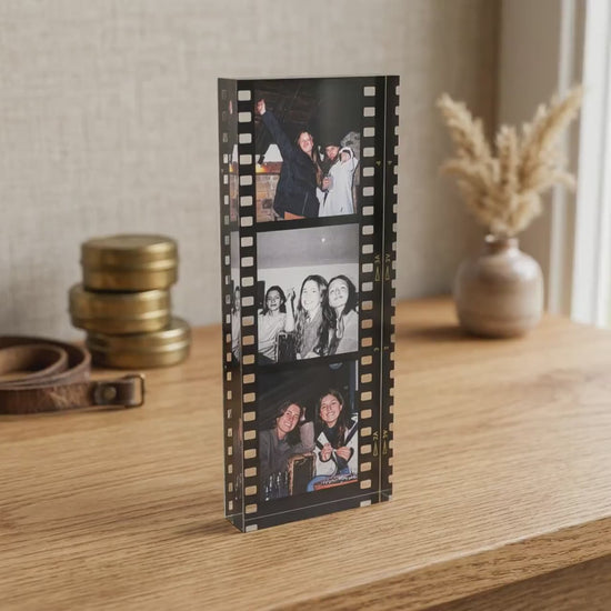Film Roll Acrylic Photo Block - Personalized Friendship Photo Keepsake - Gift For Best Friends